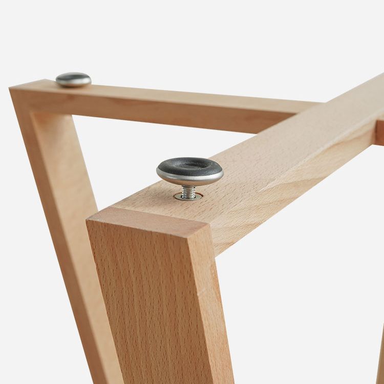 Table basse ronde en bois de style moderne, table de cocktail à pieds croisés