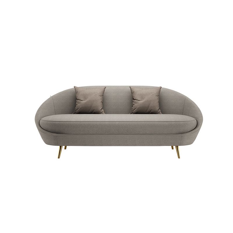 Sloped Arm Curved Sofa with Tight Back Contemporary Sofa for Apartment Clearhalo 'furn' 'furn_sofas' 'Furniture' 'Living Room Furniture' 'Sofa' 'sofas' 1200x1200_10dec1d5-c2be-4290-8bfa-ed2d0f2f7360