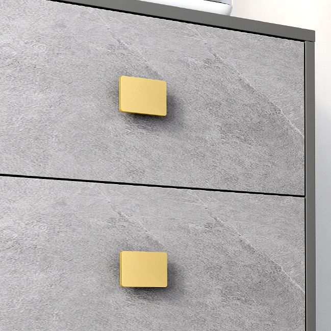 Sideboard in legno ingegnerizzato grigio moderno server da pranzo a scaffalatura regolabile per soggiorno