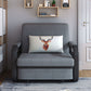 Gray Pillow Included Sofa Futon Square Arm Cushion Back Convertible Sofa Clearhalo 'furn' 'furn_futons' 'Furniture' 'Futons & Daybeds' 'Futons' 'Living Room Furniture' 1200x1200_10e0d56d-b912-4857-ab8f-18dd0e08c5b5
