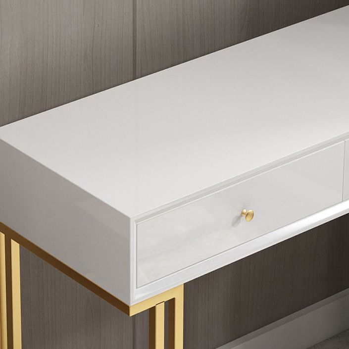 Two pezzi lussuoso set di vanità in legno set nero/bianco con sgabello