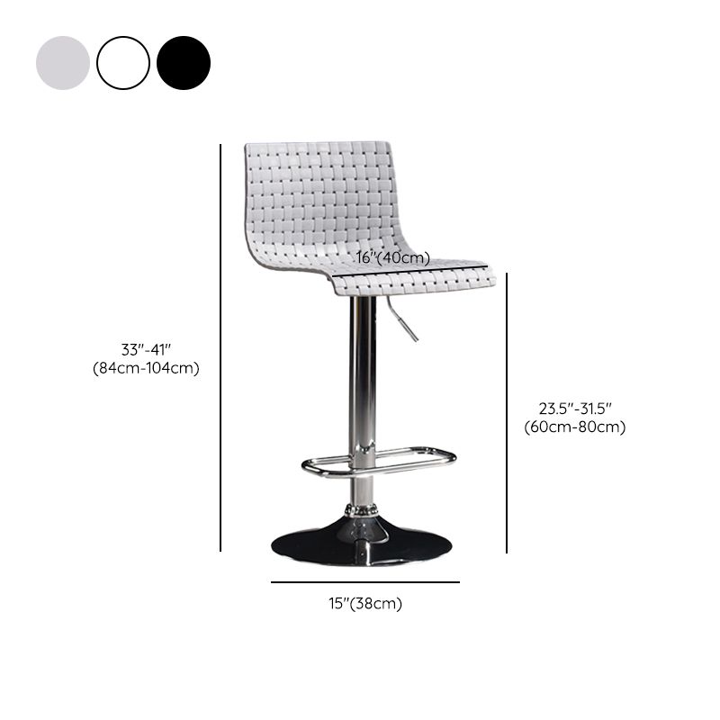 Plastic Bar Stool Adjustable Height Counter Stool for Bristol Clearhalo 'Bar Furniture' 'Bar Stools' 'bar_stools' 'furn' 'furn_bar_stools' 'Furniture' 'Kitchen & Dining Furniture' 1200x1200_10e629b0-a250-4fec-80f9-7fd71452bf7d