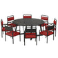 Modern Furniture 1/2/3/5/7/9 Pieces Sintered Stone Dining Set in Black Clearhalo 'Dining Room Sets' 'Dining Tables & Seating' 'dining_room_set' 'furn' 'furn_dining_room_set' 'Furniture' 'Kitchen & Dining Furniture' 1200x1200_10e6817d-826e-4870-9dee-ab468006505d