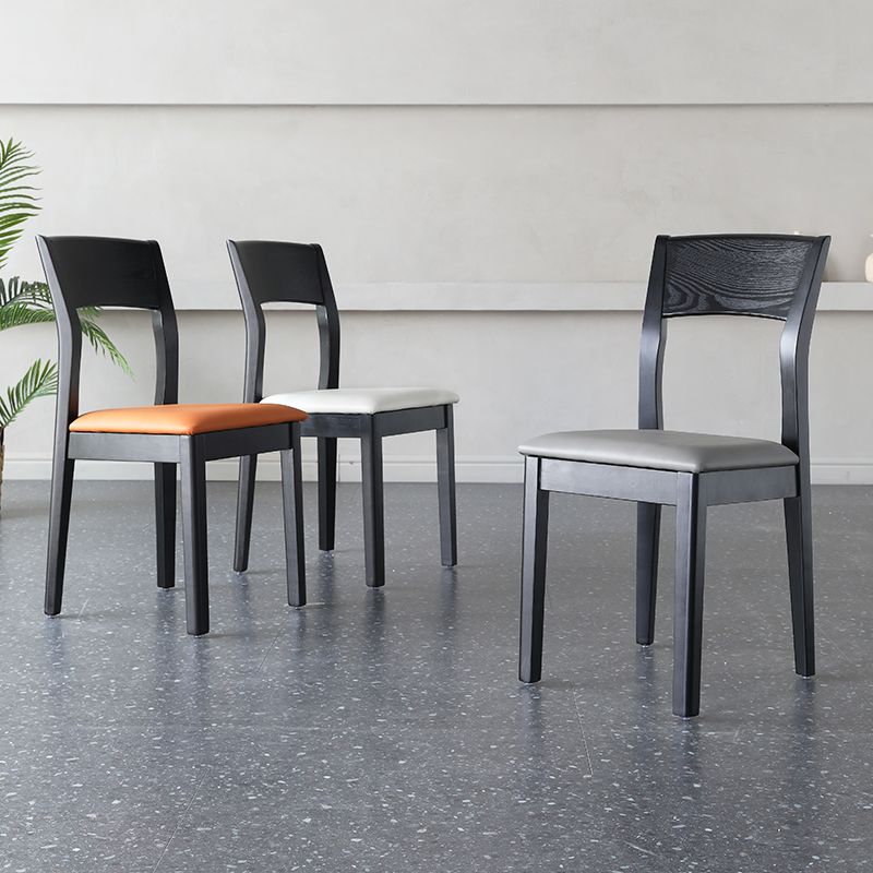 Contemporary Wood Dining Side Chair 16'' Wide Open Back Chair for Home Use Clearhalo ' kitchen&dining_furn' 'Dining Chairs' 'Dining Tables & Seating' 'dining_chair' 'furn' 'furn_dining_chair' 'Furniture' 'furniture_dining_chair' 'Kitchen & Dining Furniture' 'kitchen' 1200x1200_10e7c538-ec4f-4fcf-9a26-c530c255f4a7