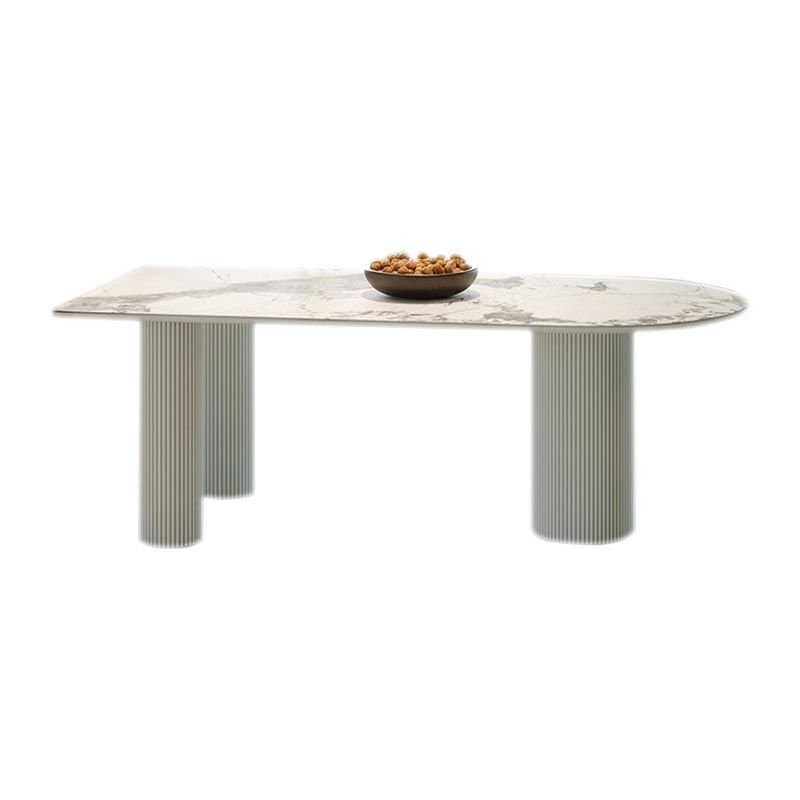 Stone Top Dining Table Traditional Luxury Dining Table with 3 Legs Clearhalo 'Dining Tables & Seating' 'Dining Tables' 'dining_table' 'furn' 'furn_dining_table' 'Furniture' 'furniture_dining_table' 'Kitchen & Dining Furniture' 'kitchen' 'kitchen_dining_table' 1200x1200_10e83b51-ee7b-45a8-b2b4-5a122cb15a05