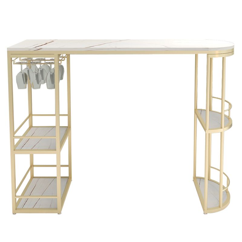 Glam Style Bar Table Set 1/2 Pcs White Granite Bar Table Set Clearhalo 'Bar Furniture' 'furn' 'furn_home_bar_bar_sets' 'Furniture' 'Home Bars & Bar Sets' 'home_bar_bar_sets' 'Kitchen & Dining Furniture' 1200x1200_10e88f47-a65b-4235-bbe6-1341874c5a80