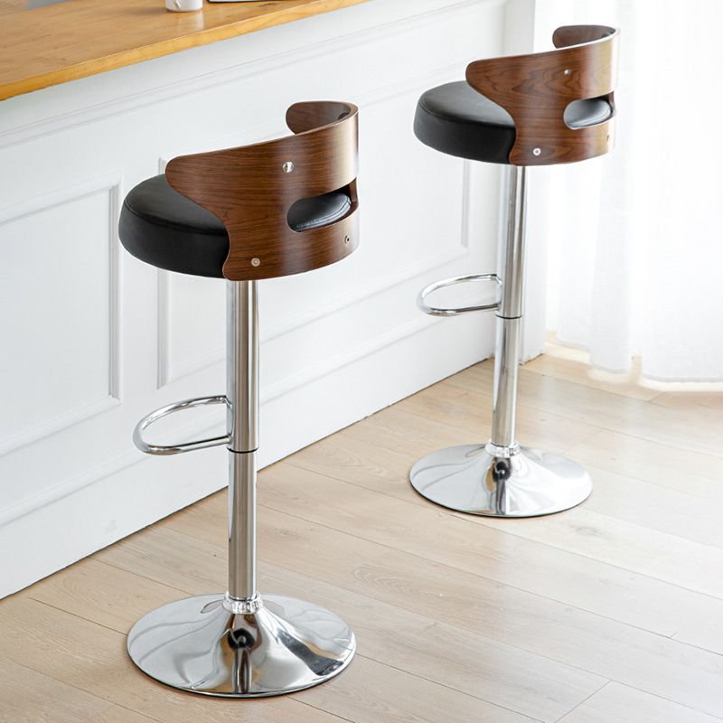 Modern Style Metal Stool with Swivel and Adjustable Height Living Room Simple Bar Stool Clearhalo 'Bar Furniture' 'Bar Stools' 'bar_stools' 'furn' 'furn_bar_stools' 'furniture_bar_stools' 'Kitchen & Dining Furniture' 'kitchen&dining_furn' 'kitchen' 'kitchen_furn' Furniture' 1200x1200_10eeaed2-b063-452b-bcf5-cffb5008f601