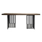 Metal Industrial Rectangular Dining Table Wood Top Dining Table for Kitchen Clearhalo ' dining_table' 'Dining Tables & Seating' 'Dining Tables' 'furn' 'furn_dining_table' 'Furniture' 'furniture_dining_table' 'Kitchen & Dining Furniture' 'kitchen&dining_furn' 'kitchen' 'kitchen_dining_table' 1200x1200_10f53c1a-6420-4354-af7b-d98c27244322