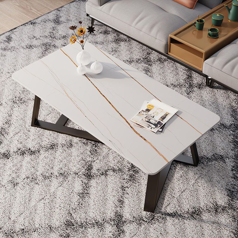 Single Slate Rectangle Coffee Table Modern Minimalist Coffee Table Clearhalo 'Coffee & Accent Tables' 'Coffee Tables' 'coffee_tables' 'furn' 'furn_coffee_tables' 'Furniture' 'Living Room Furniture' 1200x1200_10f6975e-2fb5-4132-93b4-daf68ddd7770