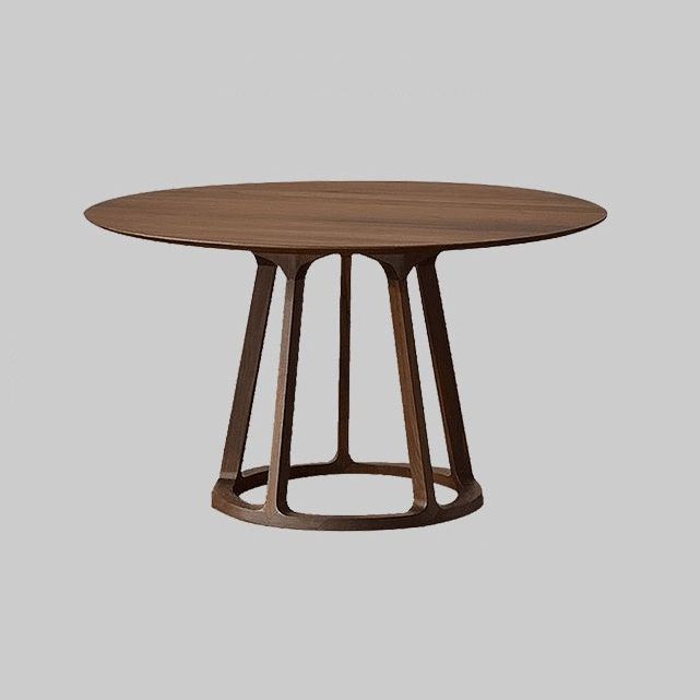Round Standard Solid Wood Top Dining Set with Solid Brown Wood Legs for Dining Furniture Clearhalo 'Dining Room Sets' 'Dining Tables & Seating' 'dining_room_set' 'furn' 'furn_dining_room_set' 'Furniture' 'furniture_dining_room_set' 'Kitchen & Dining Furniture' 'kitchen&dining_furn' 'kitchen' 1200x1200_10f72a73-7018-432c-8b30-e93a9b7f458c