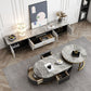 Stone Media Console Glam Faux Wood 1 Drawer TV Console with Doors Clearhalo 'furn' 'furn_tv_stands_entertainment_centers' 'Furniture' 'Living Room Furniture' 'TV Stands & Entertainment Centers' 'TV Stands & Media Storage Furniture' 'tv_stands_entertainment_centers' 1200x1200_10f96fdb-53de-4850-b195-0fcc33c22c7b
