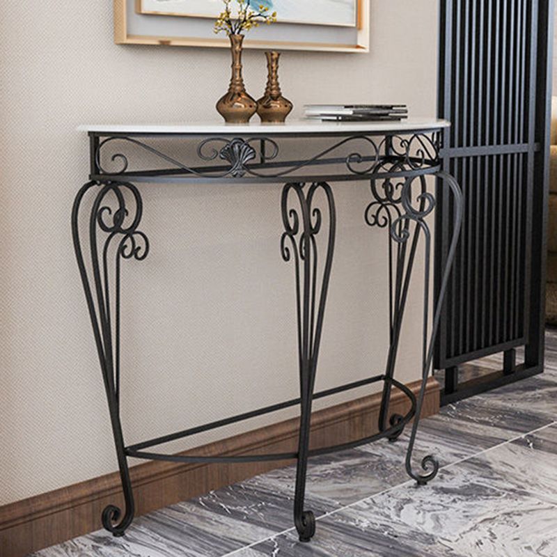 Sala 4 gambe Fucide legno in legno mezza luna resistente a graffi e console resistente alle macchie