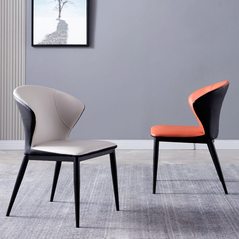Upholstered Dining Side Chair Contemporary Armless Dining Chairs