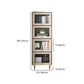Glam Standard Bookcase Metal Frame Manufactured Wood Bookshelf with Glass Doors Clearhalo 'Bookcases' 'furn' 'furn_bookcases' 'Furniture' 'furniture_bookcases' 'Office Furniture' 1200x1200_10fc80ff-51c0-4610-8394-0fd618e6a7f6