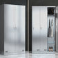 Steel Chrome Storage Cabinet Modern Cabinet with Hinged Doors Clearhalo 'Armoires & Wardrobes' 'armoires_wardrobes' 'Bedroom Furniture' 'furn' 'furn_armoires_wardrobes' 'Furniture' 1200x1200_11001825-efcb-4043-b2c6-b7559f21a5ce