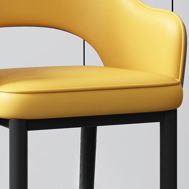 Glam Style Arm Chair Leather Open Back Dining Chair (Set of 2) Clearhalo 'Dining Chairs' 'Dining Tables & Seating' 'dining_chair' 'furn' 'furn_dining_chair' 'Furniture' 'furniture_dining_chair' 'Kitchen & Dining Furniture' 1200x1200_11013c0a-158c-4a73-9991-f5bc88ace71f