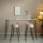 Industrial Black Iron Bar Table Faux Marble Rectangle Top 41.3"H Bistro Table with 4 Legs Clearhalo 'Bar Furniture' 'Bar Tables' 'bar_tables' 'furn' 'furn_bar_tables' 'Furniture' 'furniture_bar_tables' 'Kitchen & Dining Furniture' 1200x1200_110374a3-d838-4133-b79b-4eb027d0aafe