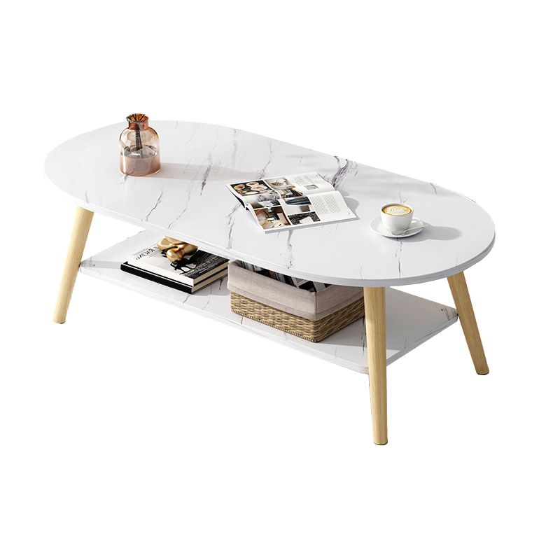Wood Coffee Table Modern Single Coffee Table with with Storage Drawers Clearhalo 'Coffee & Accent Tables' 'Coffee Tables' 'coffee_tables' 'furn' 'furn_coffee_tables' 'Furniture' 'Living Room Furniture' 1200x1200_11041685-26ff-4bb2-a355-aab5d2fce150