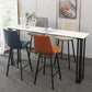 Indoor Stone and Metal Event and Cocktail Table Industrial Sled Counter Table Clearhalo 'Bar Furniture' 'Bar Tables' 'bar_tables' 'furn' 'furn_bar_tables' 'Furniture' 'furniture_bar_tables' 'Kitchen & Dining Furniture' 1200x1200_11044f88-c599-43e6-92ab-6144acd66e11