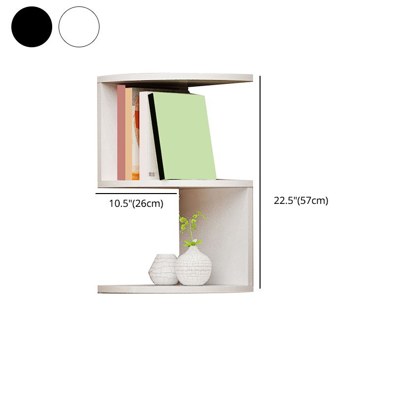 Contemporary Style Wall Mounted Bookcase Engineered Wood Bookshelf Clearhalo 'Bookcases' 'furn' 'furn_bookcases' 'Furniture' 'furniture_bookcases' 'Office Furniture' 1200x1200_11064b05-ea91-4e76-8bc7-ba886041cd0f