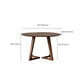 Round Brown Base Dining Table Modern Wood Table for Dining Room Clearhalo 'Dining Tables & Seating' 'Dining Tables' 'dining_table' 'furn' 'furn_dining_table' 'Furniture' 'Kitchen & Dining Furniture' 1200x1200_11076fdf-227b-43c3-93aa-7385c0cf486f