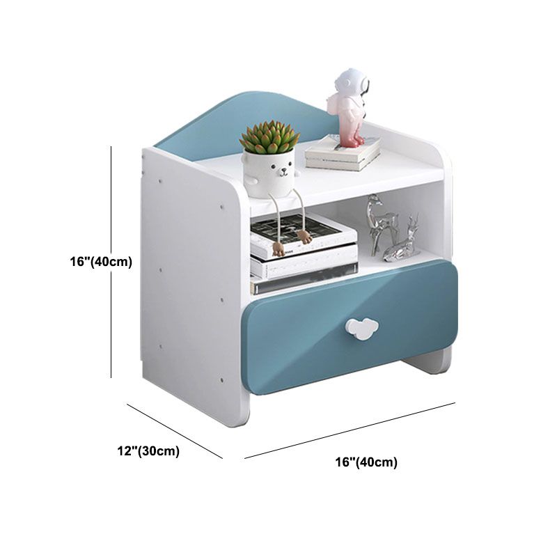 Contemporary Bedside Cabinet Night Table Lower Shelf Night Table for Bedroom Clearhalo 'Bedroom Furniture' 'furn' 'furn_night_stand' 'Furniture' 'night_stand' 'Nightstands' 1200x1200_1107a68e-d8da-4b77-b9da-9924ce9c0f34