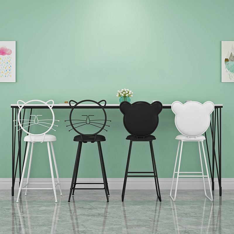 Modern 1/4 Pieces Bar Table Set Rectangle Stone Counter Table with Backrest Stools Clearhalo 'Bar Furniture' 'furn' 'furn_home_bar_bar_sets' 'Furniture' 'Home Bars & Bar Sets' 'home_bar_bar_sets' 'Kitchen & Dining Furniture' 1200x1200_1108e3fb-4c00-47be-b0f5-3514708a4b75