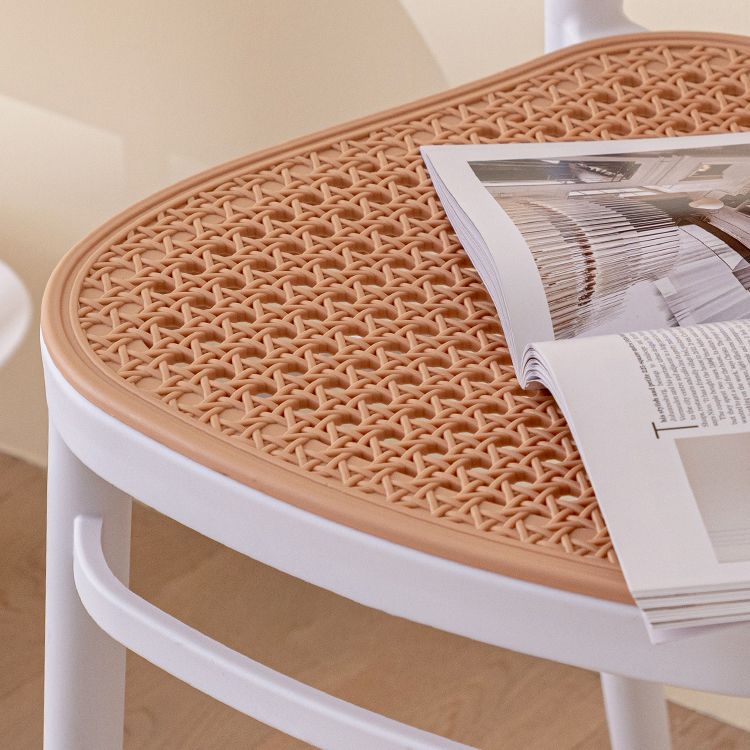 Modern Plastic Dining Armless Chair Open Back Dining Side Chair for Restaurant Use Clearhalo ' kitchen&dining_furn' 'Dining Chairs' 'Dining Tables & Seating' 'dining_chair' 'furn' 'furn_dining_chair' 'Furniture' 'furniture_dining_chair' 'Kitchen & Dining Furniture' 'kitchen' 1200x1200_110a639a-c822-4065-a6e7-2329731bbcef