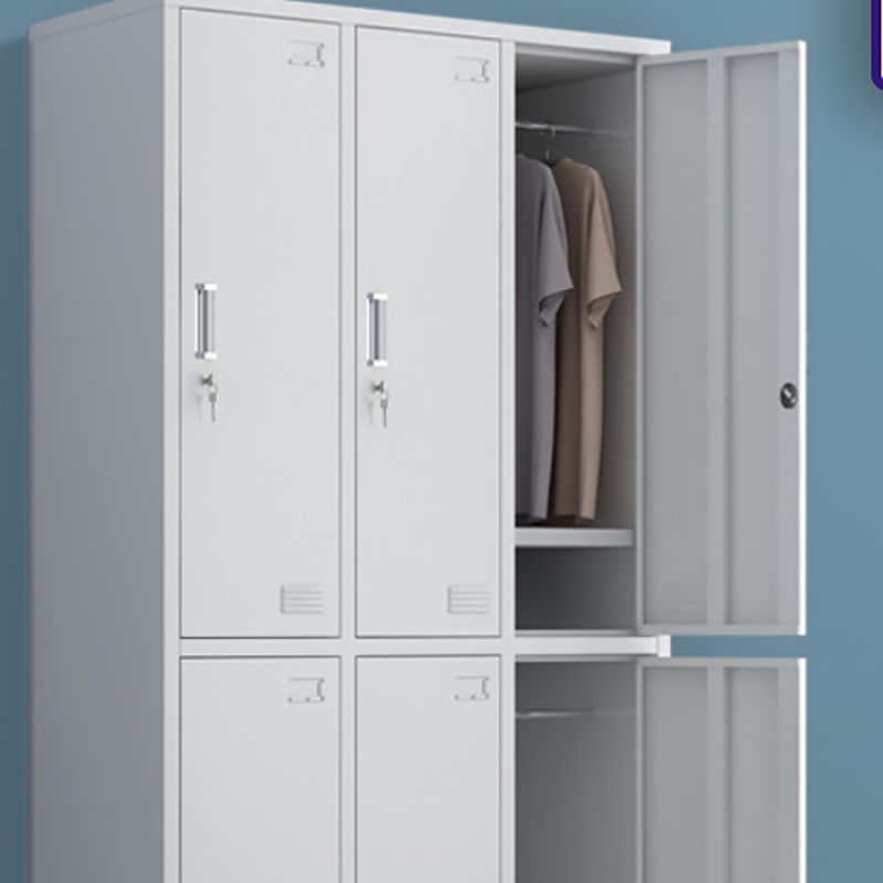 Contemporary Style Wardrobe Metal Wardrobe Closet with Doors