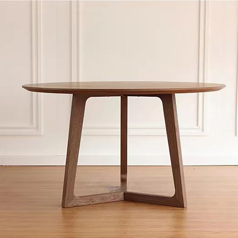 Scandinavian Coffee Cocktail Table Round Wooden Coffee Table Set for Living Room