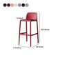Stackable Low Back Modern Barstool Matte Finish Plastic Home Stool Clearhalo 'Bar Furniture' 'Bar Stools' 'bar_stools' 'Furniture' 'furniture_bar_stools' 'Kitchen & Dining Furniture' 1200x1200_111250ed-c4a4-4096-803c-522724f70edf