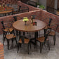 1/2/4/9 Pieces Modern Dining Set Solid Wood Round Table with Wooden Chairs Clearhalo 'Dining Room Sets' 'Dining Tables & Seating' 'dining_room_set' 'furn' 'furn_dining_room_set' 'Furniture' 'Kitchen & Dining Furniture' 1200x1200_111254fb-6b99-4343-99e6-a30fdcb8b353