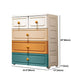 Plastic Storage Cabinet Contemporary Wardrobe Cabinet with Drawer for Home
