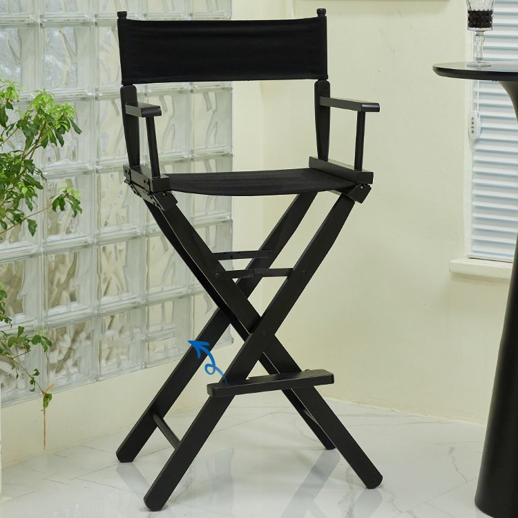 Industrial Backrest Arm Counter Stool Solid Wood Bar Stool with Canvas Cushion Clearhalo 'Bar Furniture' 'Bar Stools' 'bar_stools' 'furn' 'furn_bar_stools' 'Furniture' 'Kitchen & Dining Furniture' 1200x1200_1112d314-fc5c-480f-9f1f-0f05d7c784a8