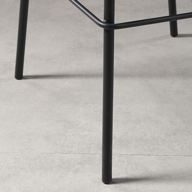 Contemporary Faux Leather Low Back Bucket Bar Stools with Metal Base Clearhalo 'Bar Furniture' 'Bar Stools' 'bar_stools' 'furn' 'furn_bar_stools' 'Furniture' 'Kitchen & Dining Furniture' 1200x1200_111320f3-8e97-4350-b452-02ce27016f1c