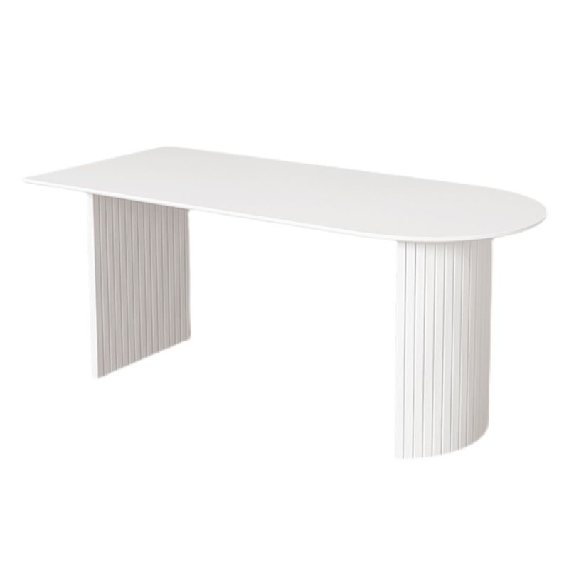 Modern Standard Sintered Stone Dining Table White Dining Table with Double Pedestal Base Clearhalo ' dining_table' 'Dining Tables & Seating' 'Dining Tables' 'furn' 'furn_dining_table' 'Furniture' 'furniture_dining_table' 'Kitchen & Dining Furniture' 'kitchen&dining_furn' 'kitchen' 'kitchen_dining_table' 1200x1200_11140c8b-eee7-4d5b-b2fd-e7f419fe6d70