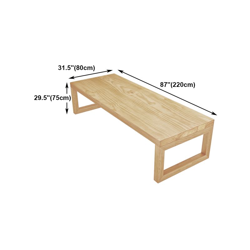 Solid Wood Meeting Table Modern Office Table with Sled Pedestal Clearhalo 'furn' 'furn_office_desk' 'Furniture' 'Office Desks' 'Office Furniture' 'office_desk' 1200x1200_11145bcb-7247-4c20-9737-aa5b21603751