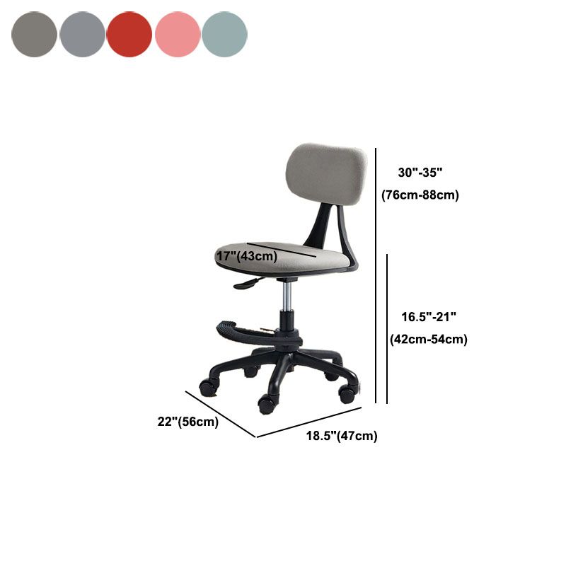 22" Wide Contemporary Office Chair Swivel Upholstered Desk Chair Clearhalo 'furn' 'furn_office_chair' 'Furniture' 'Office Chairs' 'Office Furniture' 'office_chair' 1200x1200_1114e06b-b643-4bb8-b8a7-da234609303a