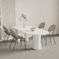 Contemporary Style Dining Table White Dinner Table for Home Kitchen Dinner Clearhalo 'Dining Tables & Seating' 'Dining Tables' 'dining_table' 'furn' 'furn_dining_table' 'Furniture' 'Kitchen & Dining Furniture' 1200x1200_1115537a-cf87-4b98-854e-6aad915fc4ee