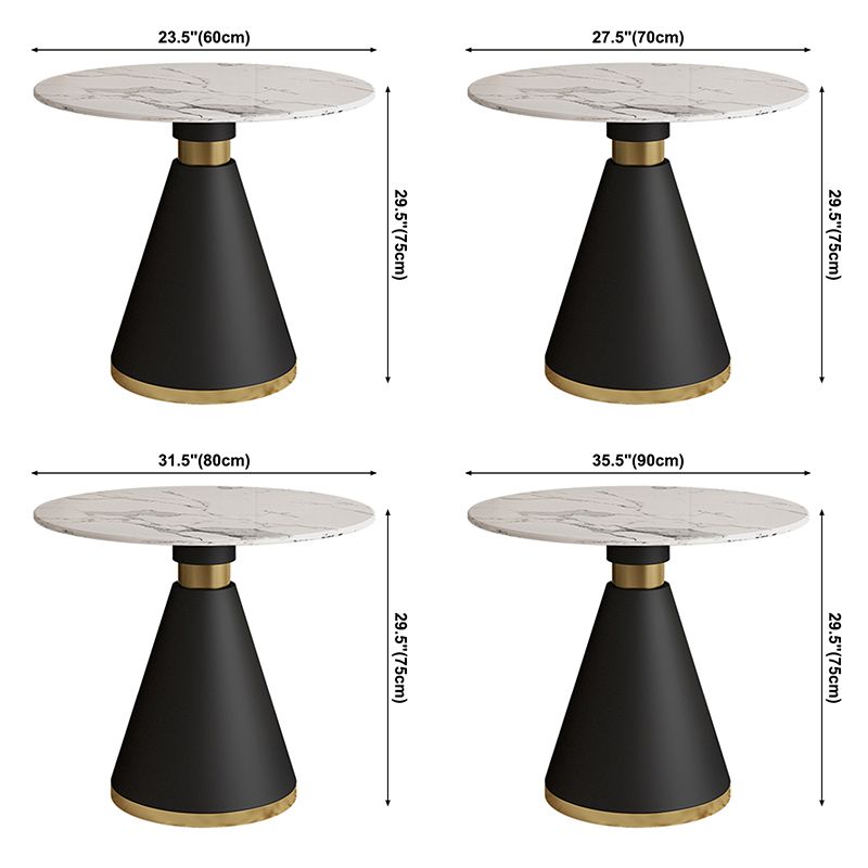 Stone Dining Site Table Contemporary Round Dining Table for Kitchen Home Clearhalo ' dining_table' 'Dining Tables & Seating' 'Dining Tables' 'furn' 'furn_dining_table' 'Furniture' 'furniture_dining_table' 'Kitchen & Dining Furniture' 'kitchen&dining_furn' 'kitchen' 'kitchen_dining_table' 1200x1200_111579bc-e76f-45b6-b9d7-8850830f0ad8