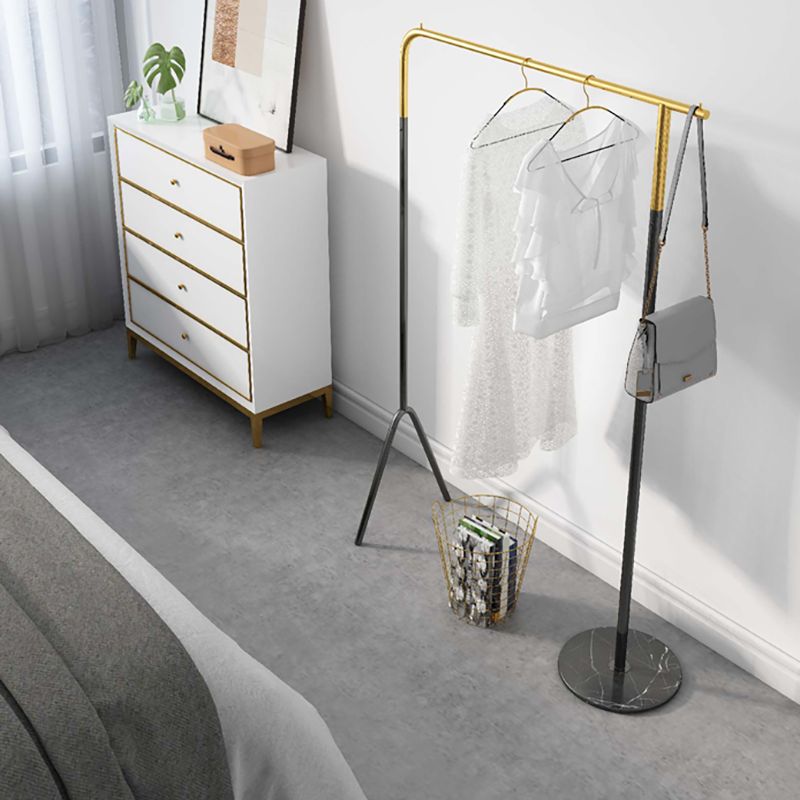 Contemporary Plain Clothes Hanger Free Standing Metal Coat Rack Clearhalo 'Entry & Mudroom Furniture' 'furn' 'furn_hall_tree_coat_racks' 'Furniture' 'Hall Trees & Coat Racks' 'hall_tree_coat_racks' 1200x1200_1115b113-b48b-4310-bfae-40fae69b95af