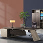 Contemporary Office Desk Artificial Wood L-Shape Writing Desk for Office