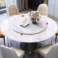 Modern Turntable Dinner Table Stainless Steel Base Stone Dining Table for Home Clearhalo 'Dining Tables & Seating' 'Dining Tables' 'dining_table' 'furn' 'furn_dining_table' 'Furniture' 'Kitchen & Dining Furniture' 1200x1200_1116fa6d-e74e-4b3e-8609-f5810a827899