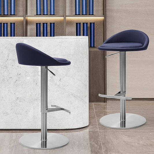 Tabouret de bar moderne en cuir tabouret de comptoir de hauteur réglable pour Bristol