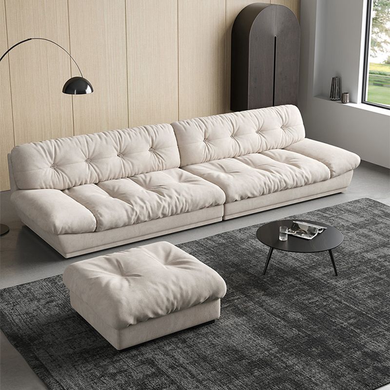 Faux Leather/ Suede Contemporary Tufted Split-Back Settee Sofa Clearhalo 'furn' 'furn_sofas' 'Furniture' 'Living Room Furniture' 'Sofa' 'sofas' 1200x1200_111a9409-5145-4e2e-82fb-1351c812072b