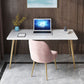 29 "H Glam Office Desk rechthoekig secretaris -bureau met metalen benen