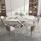 Modern Style Sintered Stone Dining Table Set 1/2/5/7 Pieces Dining Set for Home Use Clearhalo 'Dining Room Sets' 'Dining Tables & Seating' 'dining_room_set' 'furn' 'furn_dining_room_set' 'Furniture' 'Kitchen & Dining Furniture' 1200x1200_111fb5ec-2f94-465b-867b-c9baa2535866