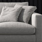 Creamy White Square Arm Contemporary Sofa with Loose Back with Multiple Cushions Clearhalo 'furn' 'furn_sofas' 'Furniture' 'furniture_sofas' 'kitchen' 'kitchen_sofas' 'Living Room Furniture' 'Sofa' 'sofas' 1200x1200_1120884e-9d1e-4cd1-aa2c-b20d4fded311