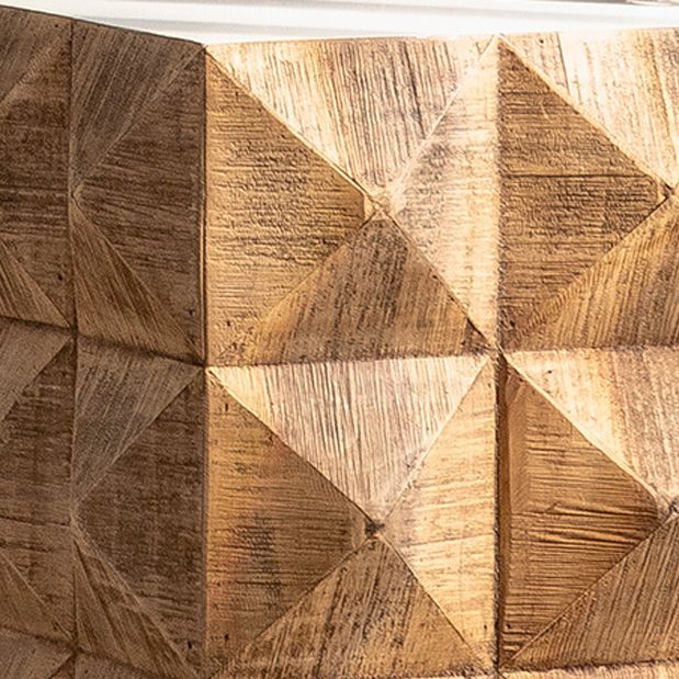 24.21" Tall Drum Side Table Solid Wood Square End Table Stand Clearhalo 'Coffee & Accent Tables' 'End & Side Tables' 'end_side_tables' 'furn' 'furn_end_side_tables' 'Furniture' 'Living Room Furniture' 1200x1200_11217169-fb6e-4298-861d-dd57edd1ef6c