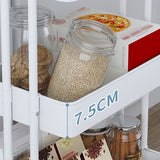 Metal Frame Open Etagere Bookshelf Contemporary Vertical Bookcase with Caster Wheels Clearhalo 'Bookcases' 'furn' 'furn_bookcases' 'Furniture' 'Office Furniture' 1200x1200_11217cf8-76e3-442c-89f5-39ba1b2dcacd